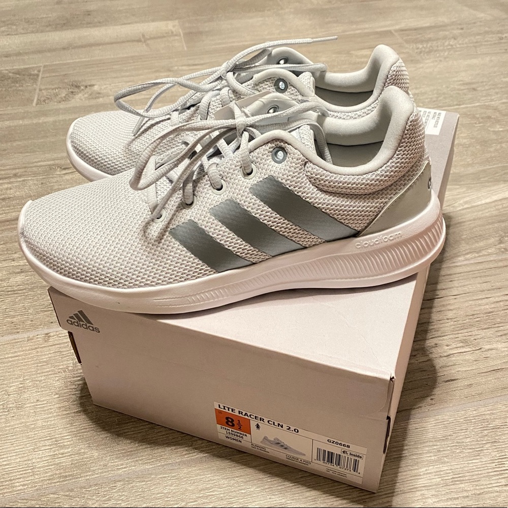New Adidas lite race cln 2.0 shoes 8/8.5
